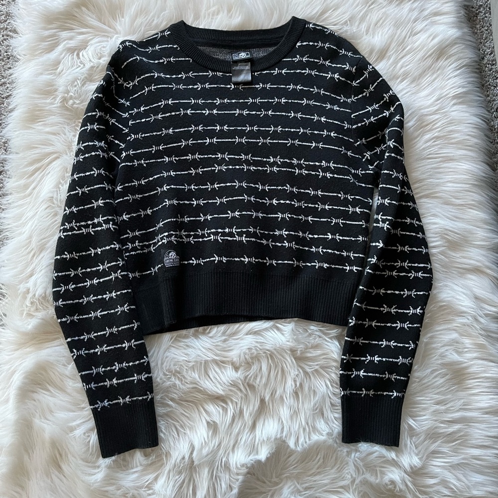 Lurking Class cropped barbed wire sweater.